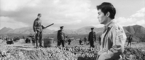 Wet the blade