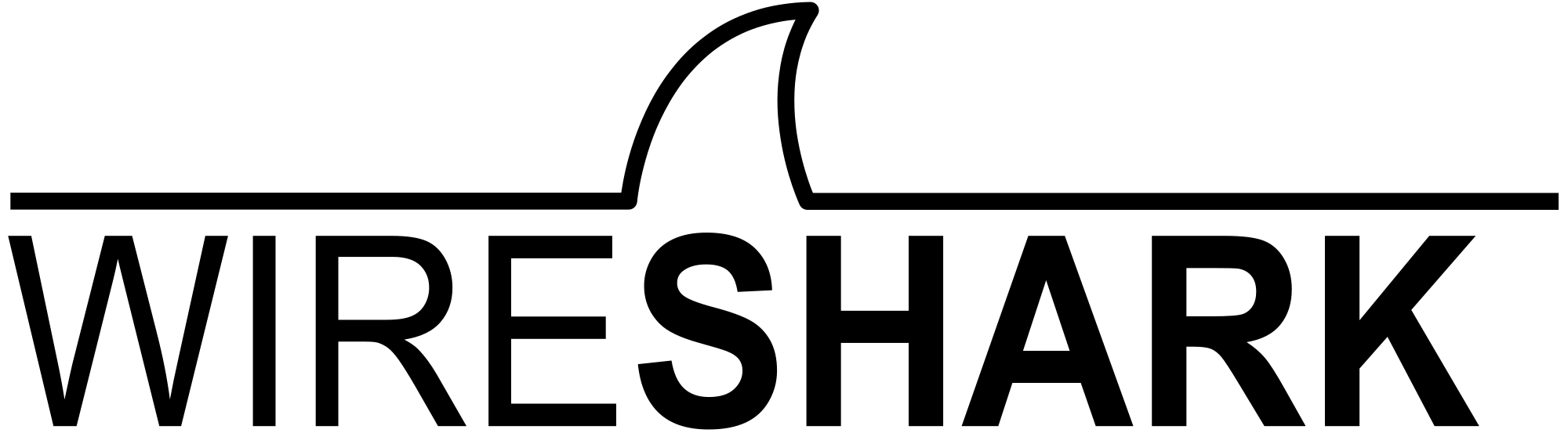Wireshark logo. Source: wikimedia.org